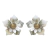 Broches Prendedor Sujetador De Cortina Flores x 2 Blanco en internet