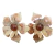 Broches Prendedor Sujetador De Cortina Flores X 2 Crema - comprar online