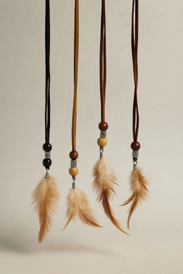 Cinturon con lazo y plumas Fleur — imagen 2