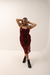 Vestido Trashed - Rojo