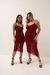 Vestido Maela - Bordo