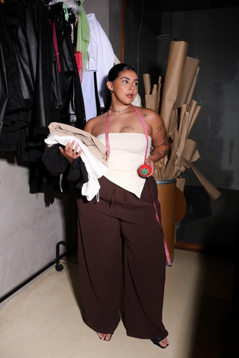 Pantalon suelto con cintura elástica Dandy - comprar online