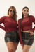 Top Wilda - Bordo - comprar online