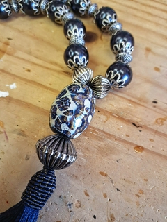 Colar Pavão Azul - Santa Miçanga