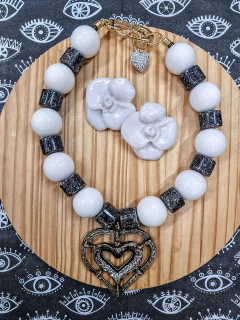 Colar Coração de Pedra