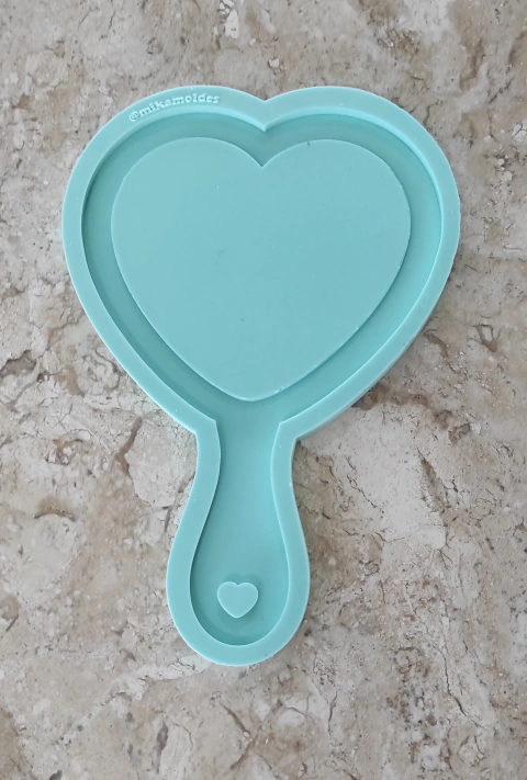 Espelho de Mão Coração