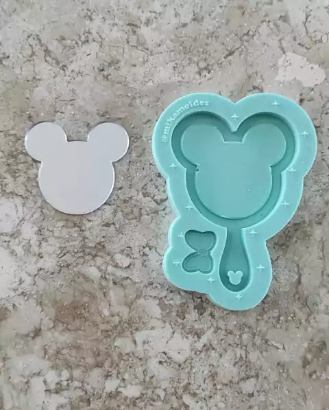 Mini espelho urso/ não acompanha o espelho