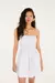 Vestido Curto Lastex Alcinhas Branco - comprar online