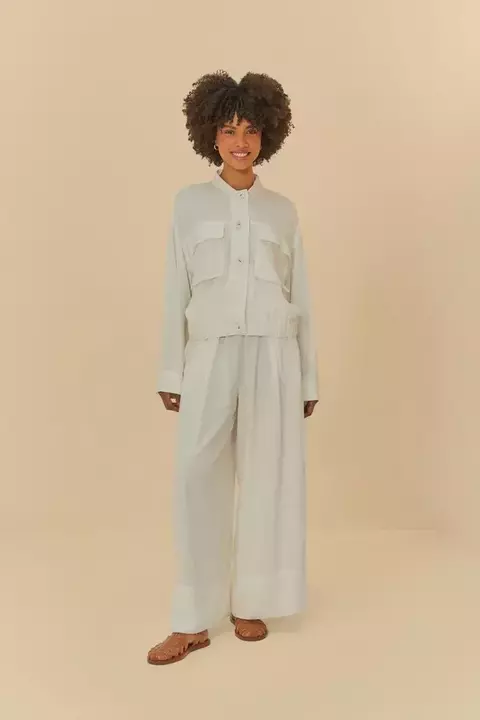 Calça Cós Elástico Linho - comprar online