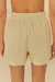 Short Cós Elástico Textura Off White na internet