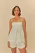 Short Pregas Bolso Lateral Off White - comprar online
