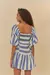 Vestido Curto Mangas Mistura de Listra na internet
