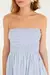 Vestido Curto Lastex Alcinhas Azul - Vitrine das Negas