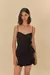 Macaquinho Corselet Transpasse Preto