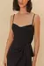 Macaquinho Corselet Transpasse Preto - comprar online