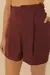 Short Pregas Bolso Lateral Marrom Rum - comprar online