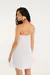 Vestido Curto Lastex Alcinhas Branco - Vitrine das Negas