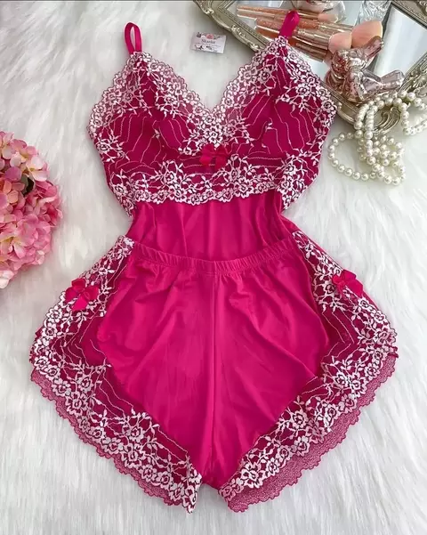 Baby doll luxo com renda - comprar online