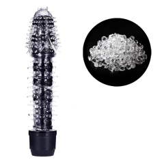 (LB6043) Vibrador Translúcido Personal Texturizado - À Pilha - Doce Segredo