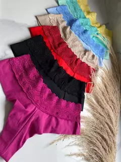 FIO DUPLO ALGODÃO COM DETALHE DE RENDA na internet