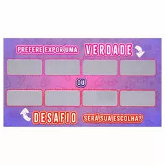 Raspadinha Verdade Desafio na internet