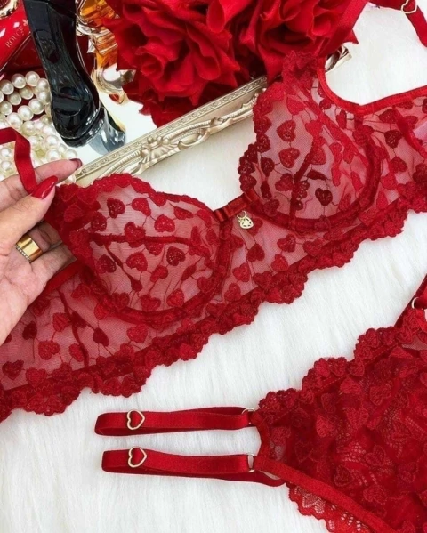 Conjunto I Love - VERMELHO