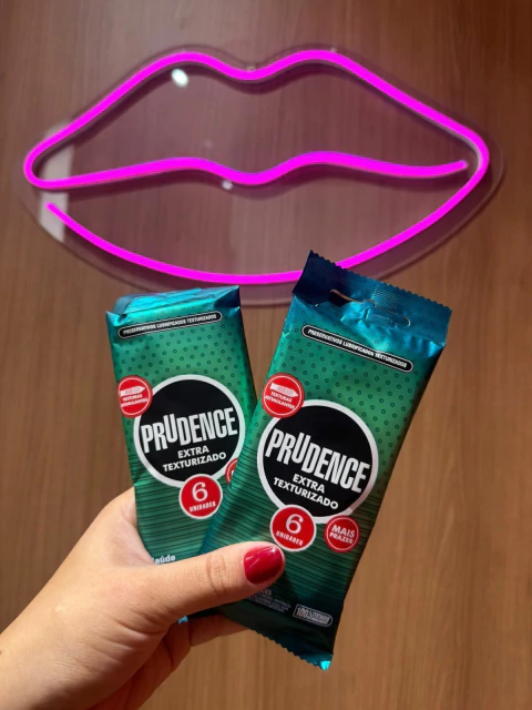 Preservativo Extra Texturizado Com 6 Unidades Prudence