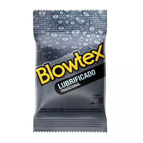 Preservativo Tradicional Lubrificado 03 Unidades Blowtex