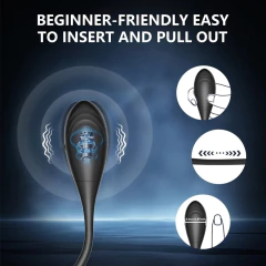 (LB11) Estimulador de Próstata com Anel Peniano Via Aplicativo - Doce Segredo