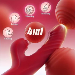 (JDY501-2) Vibrador Vai e Vem com Pulsador de Clitóris - loja online