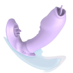 (LB20) Vibrador De Calcinha Penetrável com Língua Via APP na internet