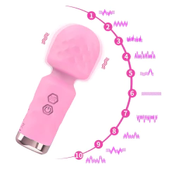 (LB6054) Mini Varinha Mágica Vibratória Texturizada na internet