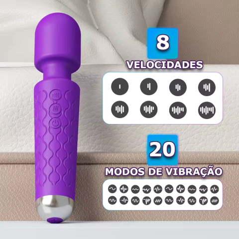 Vibrador Varinha Mágica 20 Velocidades - comprar online