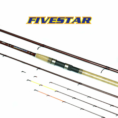 Caña Fivestar Concept Feeder FC 4.5m 10 a 80 gr. 3 tramos con tres punteras intercambiables