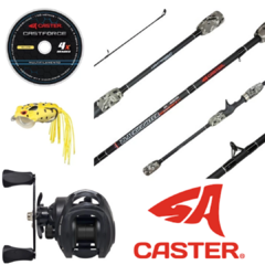 Combo Bait CASTER - Black Fighter/ BlackMonster + Señuelo de regalo