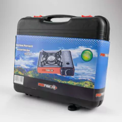 Anafe Negro RED FISH - Incluye Maletín rígido para guardar y transportar en internet