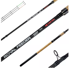 Caña CASTER ROYAL FEEDER 4.20m 3 Tramos 3 Punteros Carbono 120g