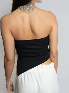 CROPPED SOUTH TO SOUTH ABERTURA LATERAL PRETO na internet