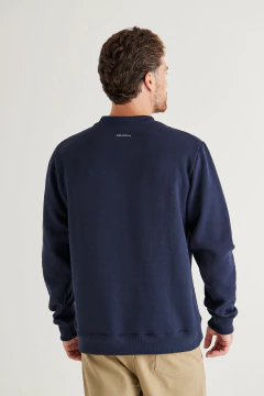 MOLETOM CARECA EMPTY PELUCIADO MINICO AZUL na internet