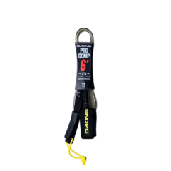 Leash Dakine Kainui Pro Comp 6x5 mm - Preto e Transparente
