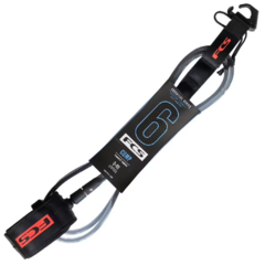 LEASH FCS COMPETIÇÃO - 6X5,5 MM PRETO E VERMELHO