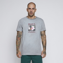 CAMISETA RVCA CONTROL BURN CINZA
