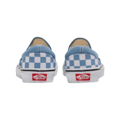 TÊNIS SLIP-ON CHECKERBOARD DUSTY BLUE na internet