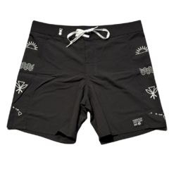 BOARDSHORT HIC BLACK TRUNK PRETO