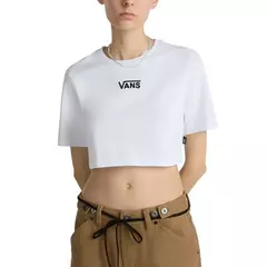 CROPPED VANS FLYING V CREW BRANCA