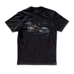 CAMISETA VISSLA SILK WAVY WEST PRETO