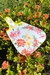 Lixeira de Carro Estampado Floral Off White