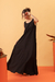 Vestido Longo Plissado Preto - comprar online