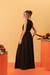 Vestido Longo Plissado Preto - loja online