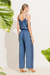 Calça Com Faixa De Renda Azul na internet